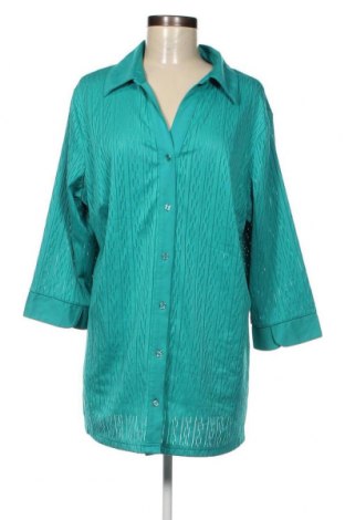 Γυναικείο πουκάμισο M. Collection, Μέγεθος XL, Χρώμα Πράσινο, Τιμή 15,46 €