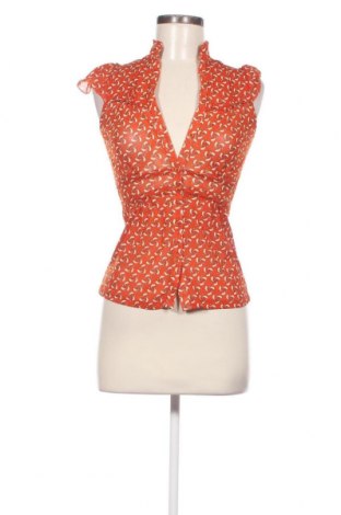 Дамска риза Zara, Размер S, Цвят Оранжев, Цена 28,58 лв.