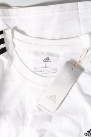 Γυναικείο t-shirt Adidas, Μέγεθος L, Χρώμα Λευκό, Τιμή 29,90 €