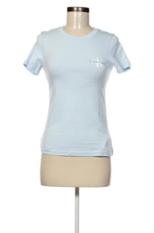 Γυναικείο t-shirt Calvin Klein Jeans, Μέγεθος XS, Χρώμα Μπλέ, Τιμή 21,99 €