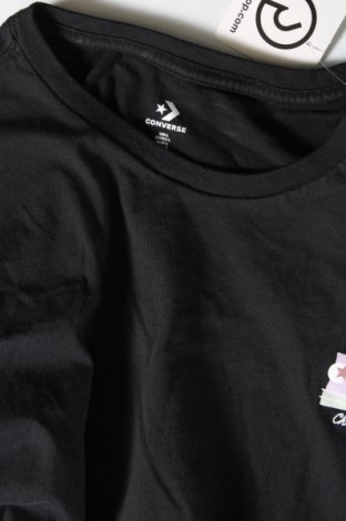 Γυναικείο t-shirt Converse, Μέγεθος L, Χρώμα Μαύρο, Τιμή 24,52 €