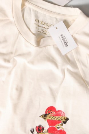 Damen T-Shirt Guess, Größe L, Farbe Ecru, Preis 32,47 €