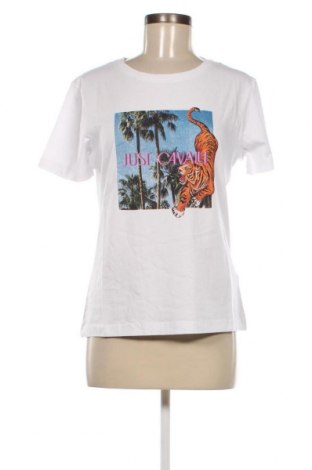 Γυναικείο t-shirt Just Cavalli, Μέγεθος S, Χρώμα Λευκό, Τιμή 66,46 €