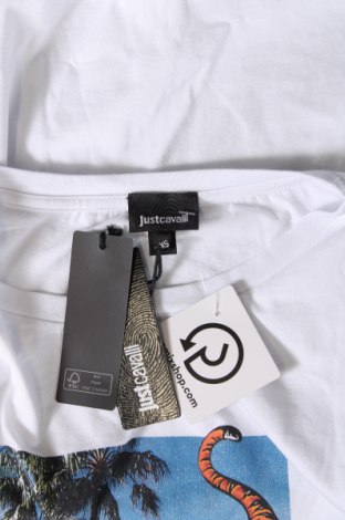 Γυναικείο t-shirt Just Cavalli, Μέγεθος XS, Χρώμα Λευκό, Τιμή 63,40 €