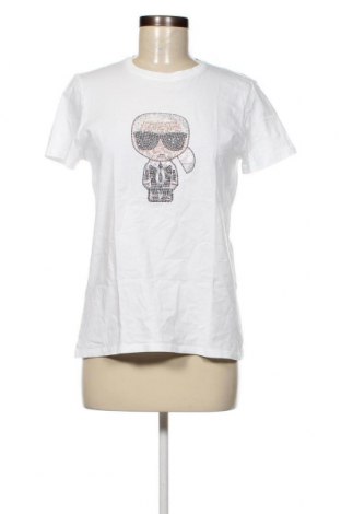 Damen T-Shirt Karl Lagerfeld, Größe M, Farbe Weiß, Preis 60,31 €