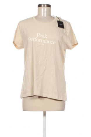 Damen T-Shirt Peak Performance, Größe L, Farbe Beige, Preis 18,23 €