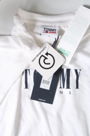 Tricou de femei Tommy Jeans, Mărime L, Culoare Alb, Preț 223,68 Lei