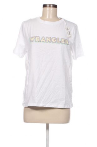 Γυναικείο t-shirt Wrangler, Μέγεθος M, Χρώμα Λευκό, Τιμή 25,12 €