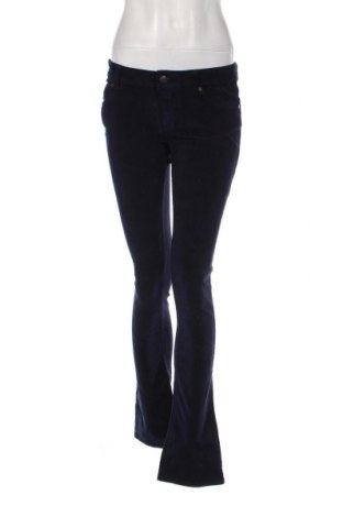 Pantaloni de velvet de femei BelAir, Mărime M, Culoare Albastru, Preț 72,04 Lei