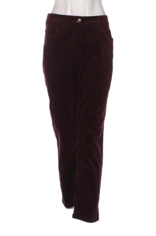 Pantaloni de velvet de femei C&A, Mărime L, Culoare Roșu, Preț 19,08 Lei