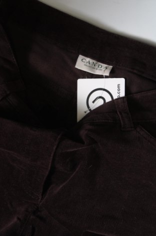 Pantaloni de velvet de femei Canda, Mărime M, Culoare Maro, Preț 17,17 Lei