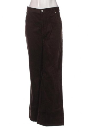 Pantaloni de velvet de femei Monki, Mărime XXL, Culoare Maro, Preț 67,70 Lei