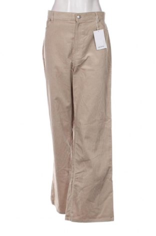 Γυναικείο κοτλέ παντελόνι Monki, Μέγεθος XL, Χρώμα Γκρί, Τιμή 8,34 €
