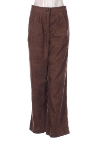 Pantaloni de velvet de femei SHEIN, Mărime M, Culoare Maro, Preț 31,48 Lei