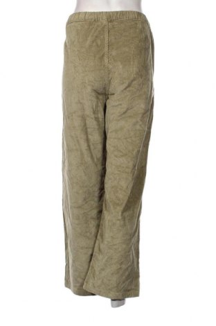 Pantaloni de velvet de femei Zara, Mărime M, Culoare Verde, Preț 25,00 Lei