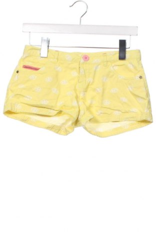 Дамски къс панталон Pull&Bear, Размер XS, Цвят Жълт, Цена 15,00 лв.
