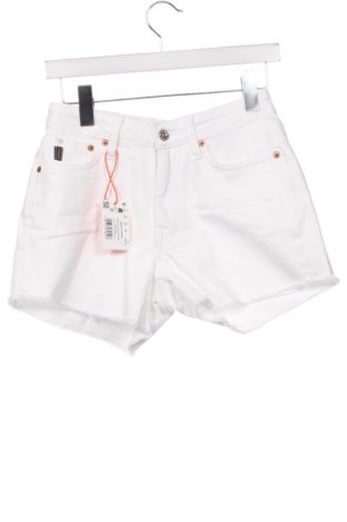 Дамски къс панталон Superdry, Размер XS, Цвят Бял, Цена 27,20 лв.