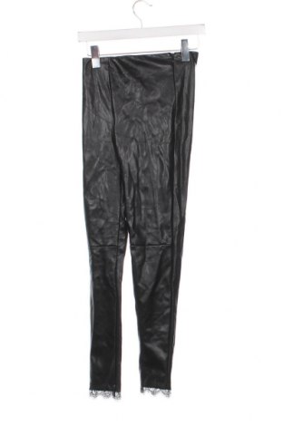 Дамски кожен панталон Janina, Размер XS, Цвят Черен, Цена 6,67 лв.