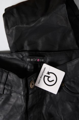 Γυναικείο παντελόνι δερμάτινο Melrose, Μέγεθος S, Χρώμα Μαύρο, Τιμή 4,66 €