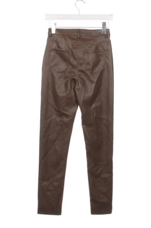 Γυναικείο παντελόνι δερμάτινο Tally Weijl, Μέγεθος XS, Χρώμα Καφέ, Τιμή 8,77 €