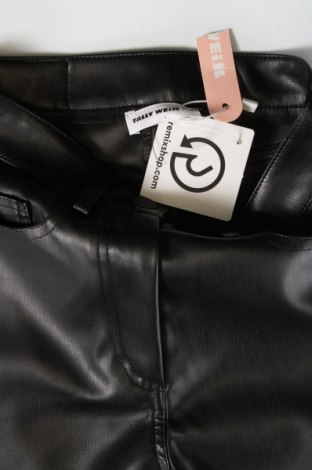 Γυναικείο παντελόνι δερμάτινο Tally Weijl, Μέγεθος XXS, Χρώμα Μαύρο, Τιμή 9,48 €