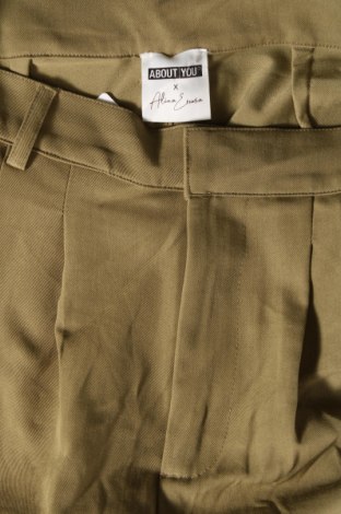 Pantaloni de femei ABOUT YOU x Alina Eremia, Mărime M, Culoare Verde, Preț 38,16 Lei