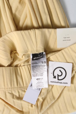 Дамски панталон Gina Tricot, Размер S, Цвят Жълт, Цена 16,20 лв.