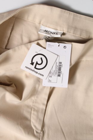 Дамски панталон Monki, Размер XL, Цвят Бежов, Цена 17,15 лв.