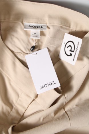 Pantaloni de femei Monki, Mărime XL, Culoare Bej, Preț 41,91 Lei