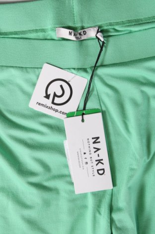 Дамски панталон NA-KD, Размер L, Цвят Зелен, Цена 11,31 лв.