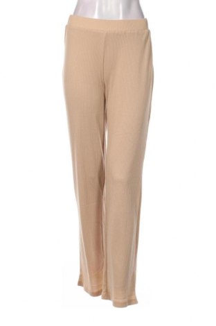 Pantaloni de femei NA-KD, Mărime S, Culoare Bej, Preț 54,37 Lei