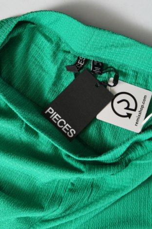 Дамски панталон Pieces, Размер M, Цвят Зелен, Цена 54,00 лв.