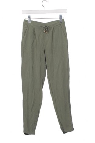 Дамски панталон Sinsay, Размер XS, Цвят Зелен, Цена 8,70 лв.