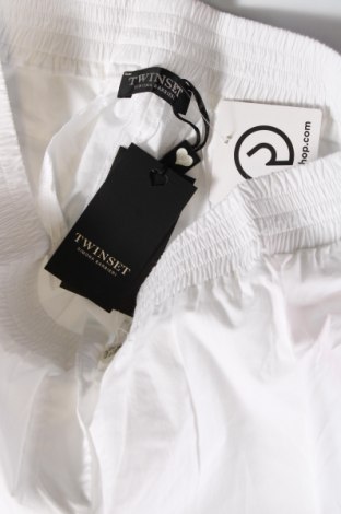 Damskie spodnie TWINSET, Rozmiar L, Kolor Biały, Cena 285,74 zł