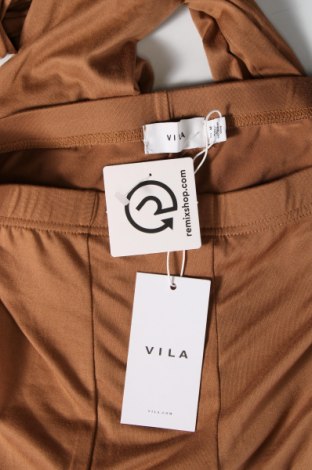 Дамски панталон VILA, Размер M, Цвят Кафяв, Цена 10,80 лв.