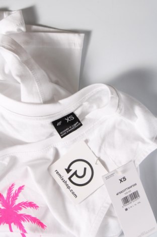 Γυναικείο αμάνικο μπλουζάκι 4F, Μέγεθος XS, Χρώμα Λευκό, Τιμή 10,61 €