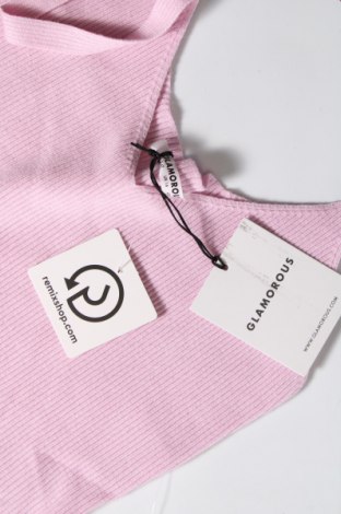 Γυναικείο αμάνικο μπλουζάκι Glamorous, Μέγεθος L, Χρώμα Ρόζ , Τιμή 8,37 €