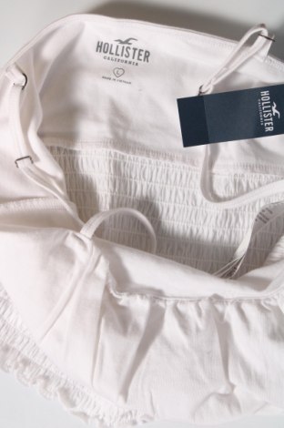 Γυναικείο αμάνικο μπλουζάκι Hollister, Μέγεθος L, Χρώμα Λευκό, Τιμή 7,18 €