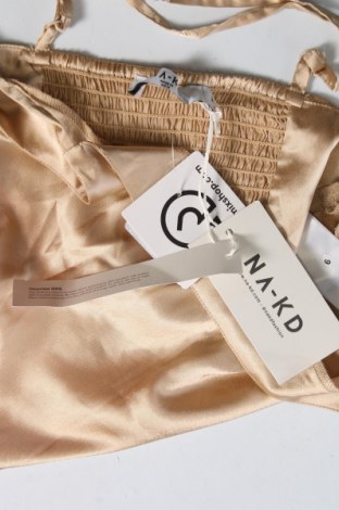 Γυναικείο αμάνικο μπλουζάκι NA-KD, Μέγεθος XS, Χρώμα  Μπέζ, Τιμή 14,95 €