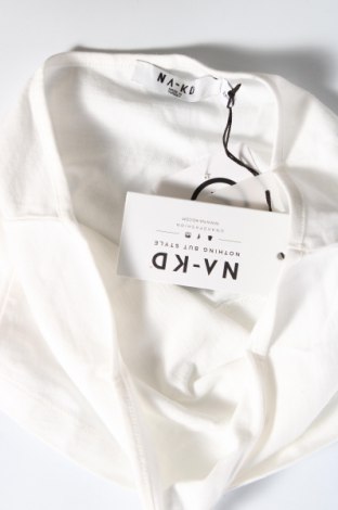 Γυναικείο αμάνικο μπλουζάκι NA-KD, Μέγεθος XXS, Χρώμα Λευκό, Τιμή 5,23 €