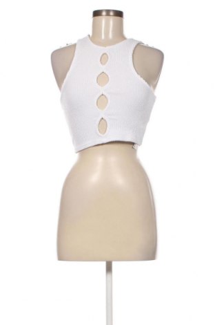 Γυναικείο αμάνικο μπλουζάκι Tally Weijl, Μέγεθος S, Χρώμα Λευκό, Τιμή 6,38 €
