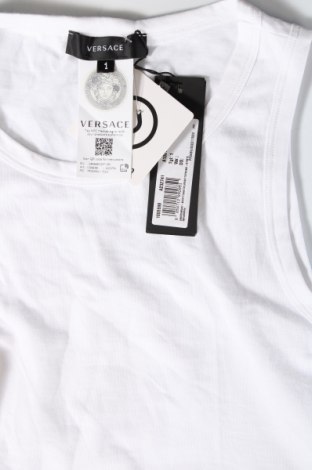 Damska koszulka na ramiączkach Versace, Rozmiar S, Kolor Biały, Cena 610,39 zł
