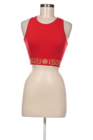 Damska koszulka na ramiączkach Versace, Rozmiar S, Kolor Czerwony, Cena 396,75 zł