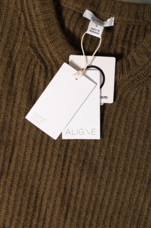 Дамски пуловер Aligne, Размер S, Цвят Зелен, Цена 19,80 лв.