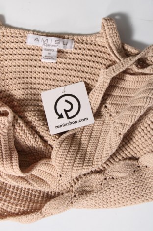 Дамски пуловер Amisu, Размер M, Цвят Бежов, Цена 29,00 лв.