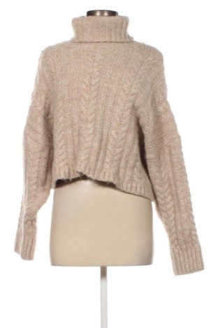 Дамски пуловер Bershka, Размер S, Цвят Бежов, Цена 8,70 лв.
