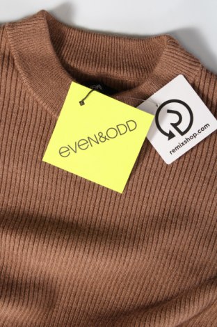 Дамски пуловер Even&Odd, Размер S, Цвят Кафяв, Цена 18,86 лв.