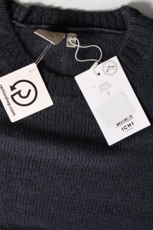 Γυναικείο πουλόβερ Ichi, Μέγεθος M, Χρώμα Μπλέ, Τιμή 8,52 €