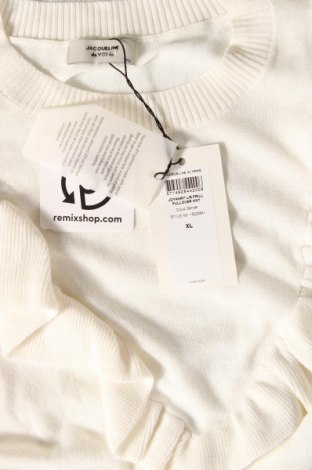 Γυναικείο πουλόβερ Jacqueline De Yong, Μέγεθος XL, Χρώμα Λευκό, Τιμή 18,49 €