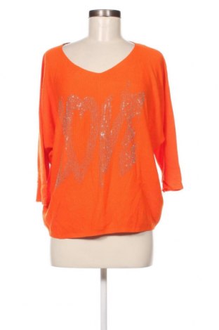 Дамски пуловер Jana Ina, Размер M, Цвят Оранжев, Цена 9,57 лв.